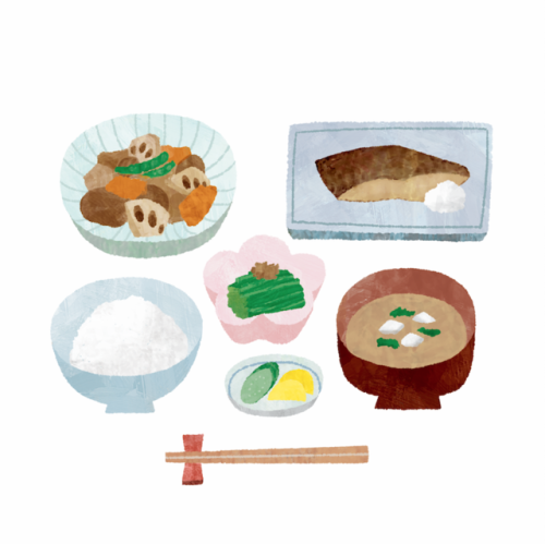 Japanese foods illustration for sales promotion. More → google it → Behance Mariko Fukuoka 和食のイラストレー