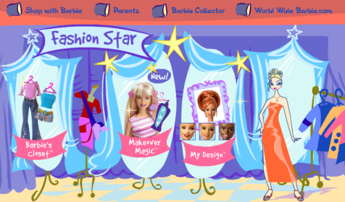 fyretrobarbie:Barbie.com in 2004/2005