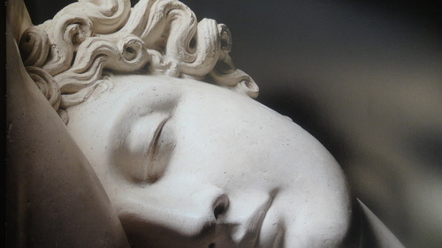 ganymedesrocks:The Sleep of Endymion - Antonio Canova, marble, 1819 - 1822.