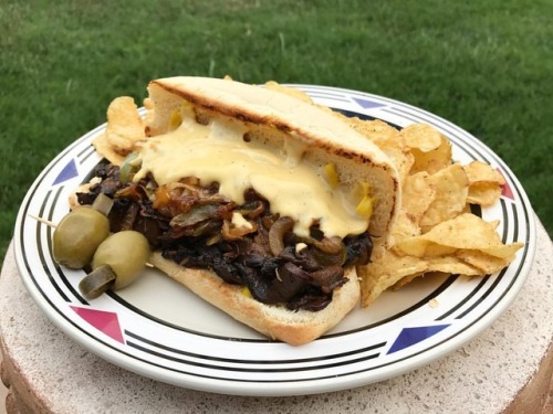 ORDER UP! Vegan Philly Cheesesteak. . . this started out as just a test recipe, but it turned out to