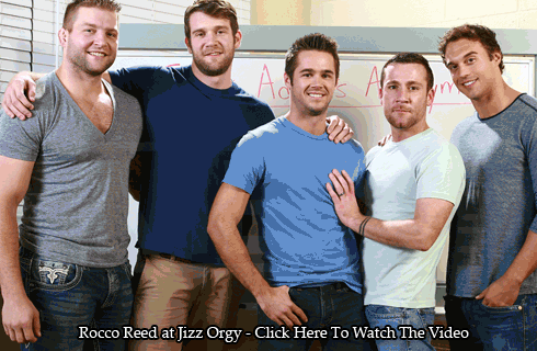 roccoreed:  Gay orgy with Trevor Knight, Colby Keller, Colby Jansen, Rocco Reed and
