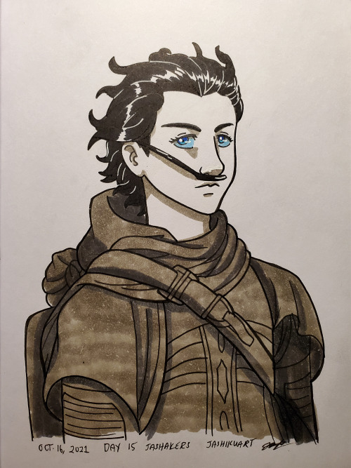 Day 15 is Paul Atreides from Dune using Timothee Chalamet as my reference! I finished reading Dune M