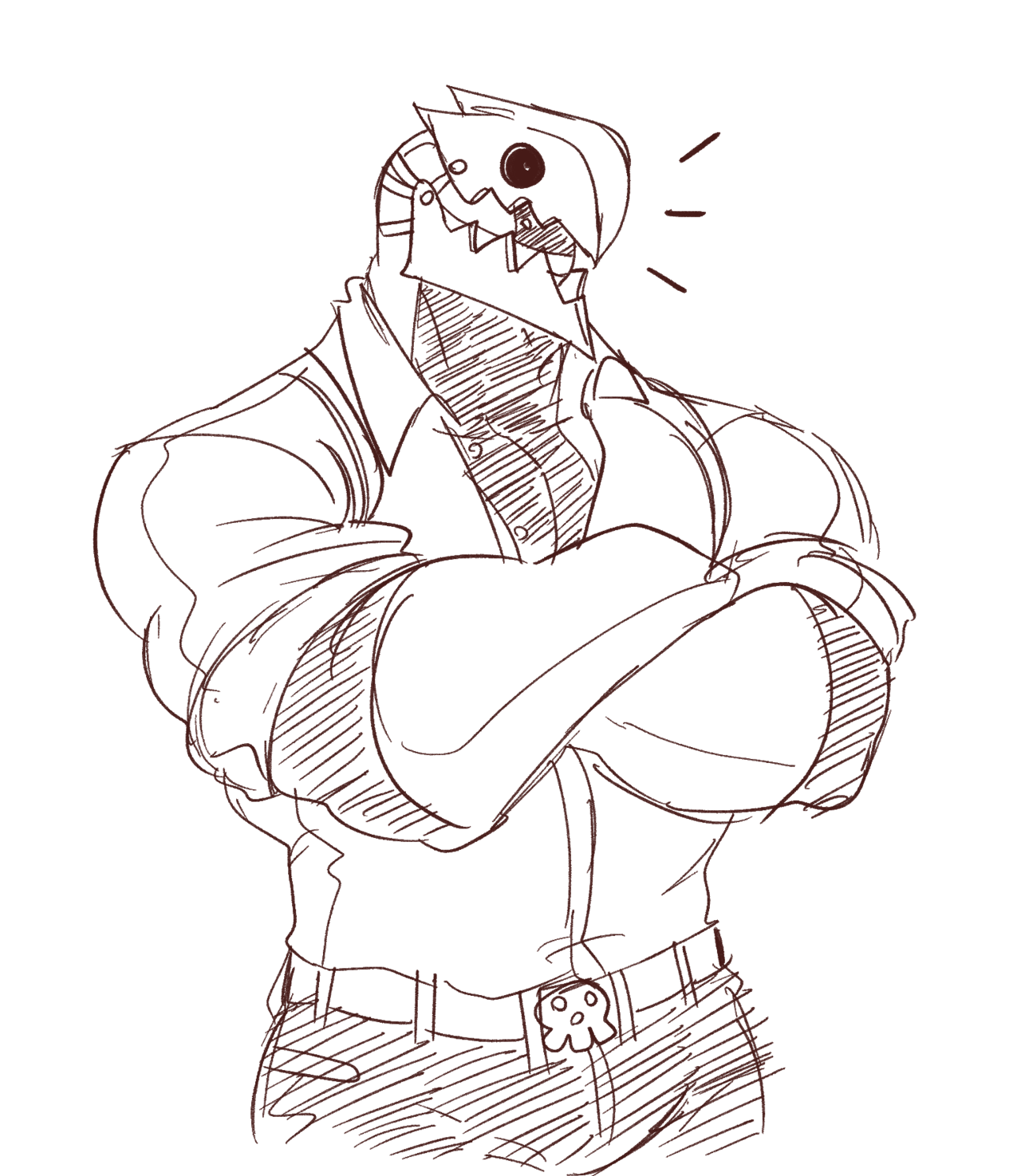 thewildwolfy:  drew my boy Thanatos in nice clothes