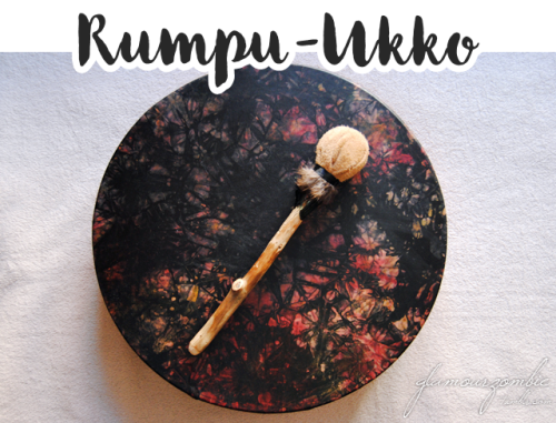 Three months ago, I shared a sneak peek of this beautiful drum from Rumpu Ukko. It has been a wild e