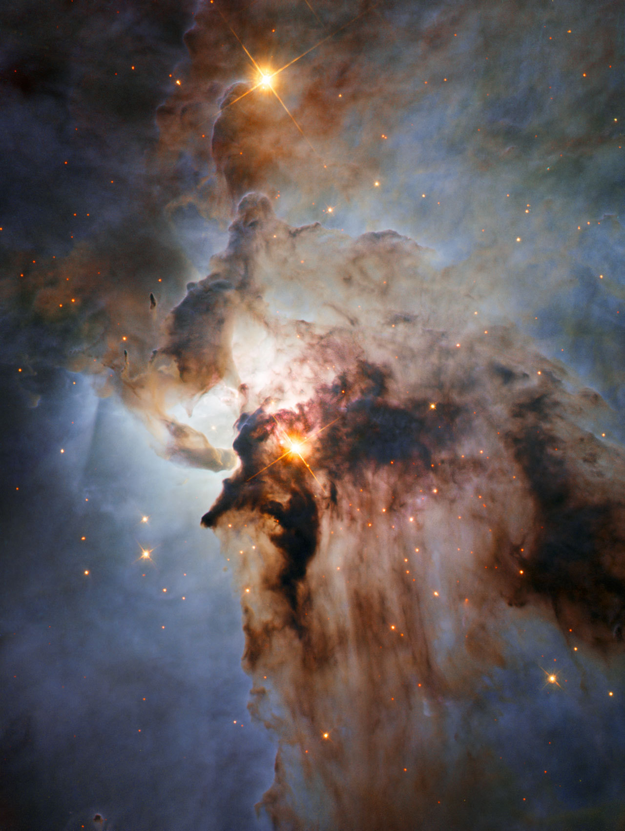 ohstarstuff:  This is a new NASA/ESA Hubble Space Telescope image of the Lagoon Nebula.