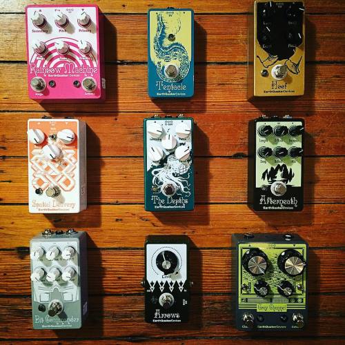 Earthquaker Devices!!! They make a glorious noise… #earthquakerdevices #guitar #pedal #rainbo