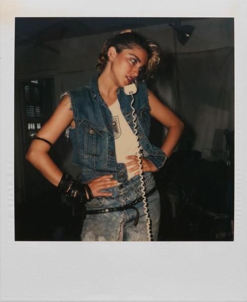 twixnmix:  Madonna Polaroids by Richard Corman, 1983.In June 1983, 24 year old Madonna was rising on the club charts with singles Everybody and Burning Up. Photographer Richard Corman captured pre-fame Madonna at home one month before the release of her