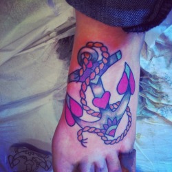 lookingdownthebarrelofaloadedgun:  Brand new tattoo, Seconds after completion :)