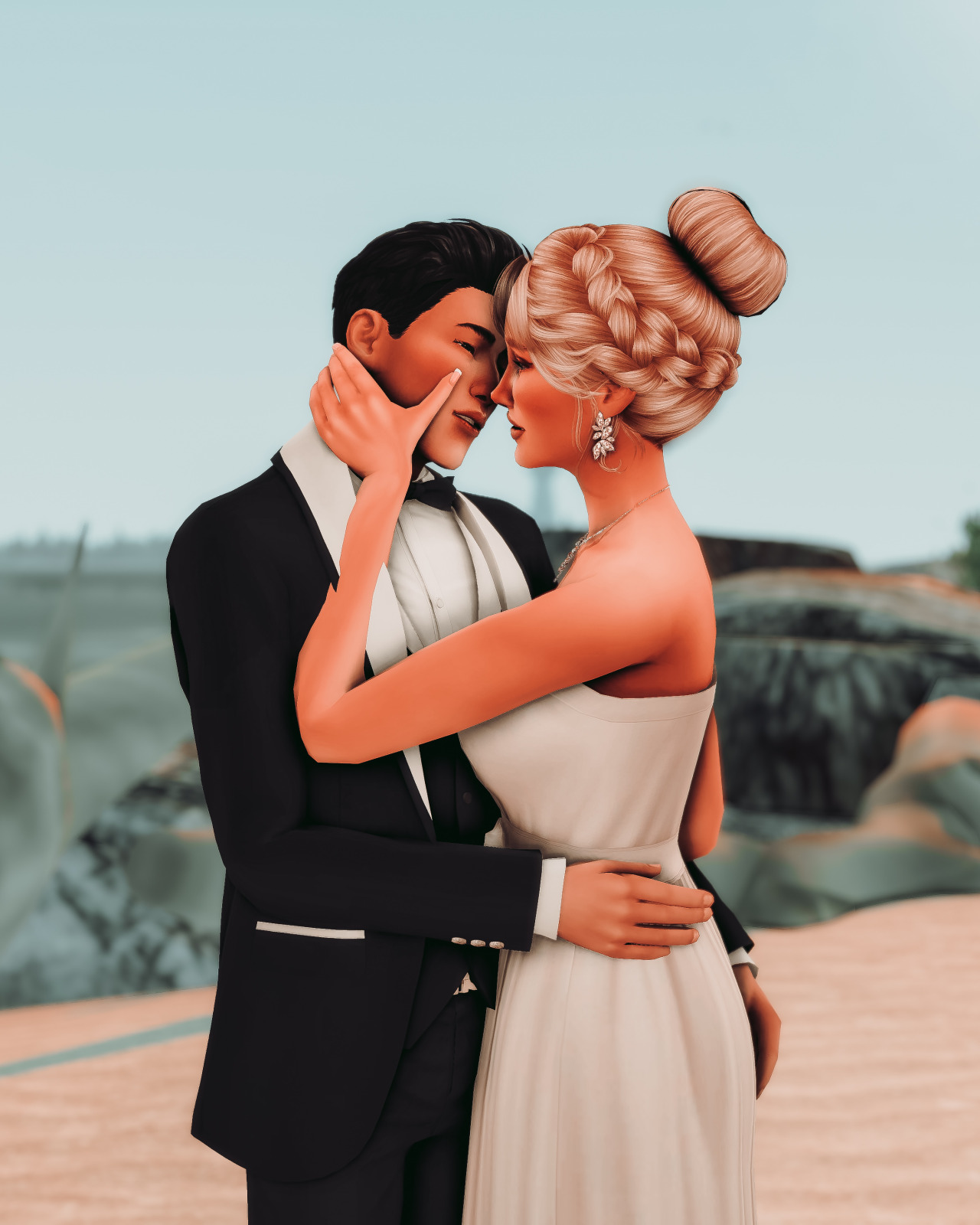 I recently got Andrew's Pose Player and as someone who loves photography in  this game, I'm in love 😍 I am currently in the process of remaking  everyone's wedding photos in my