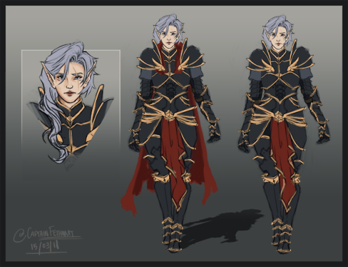 Been meaning to upload this one. Here, have a character sheet of my high elf paladin, Onixia!