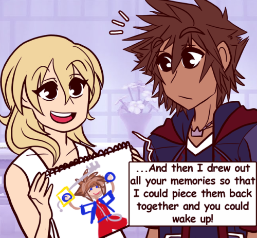 destiny-islanders: She has Seen Things Based on @wayfindertrio​‘s hilarious text post! Thanks for letting me doodle it! :D Bonus commentary from the heart hotel peanut gallery: 