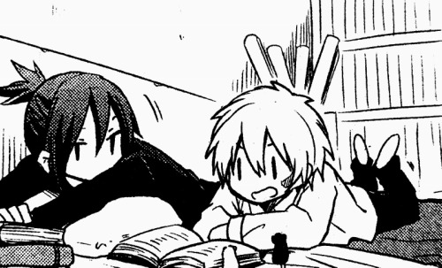 from-a-distant-end:  from-a-distant-end: "Nezumi really likes Shion's hair, doesn't he?"  --Kino Hinoki, NO.6 Vol. 5 