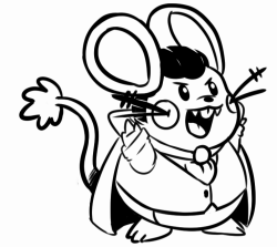 /vp/ request: Is it okay with you if I could request a Dedenne dressed up like Dracula for halloween?