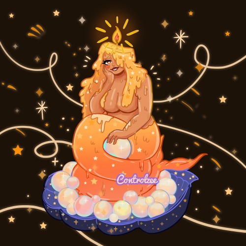 Day 19 of Mermay: Candle Mermaid