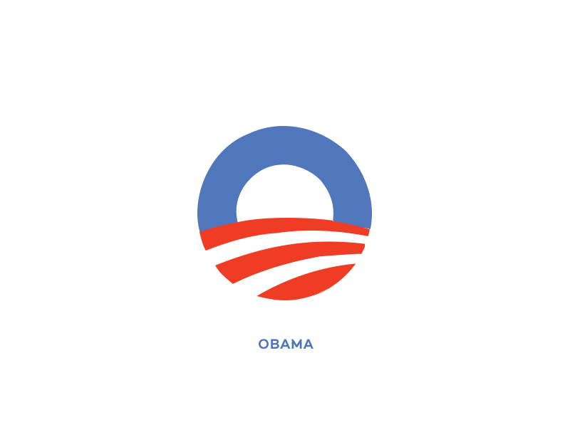 Logo Design Inspiration — Obama to Trump Transition Animation: Eddie...