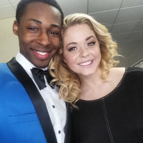 Elijah Boothe and Sasha Pieterse on the set of Coin Heist. #sashapieterse