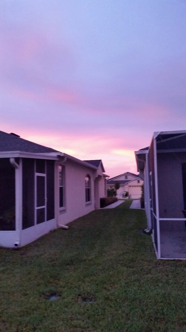 The sunrise was beautiful today. 