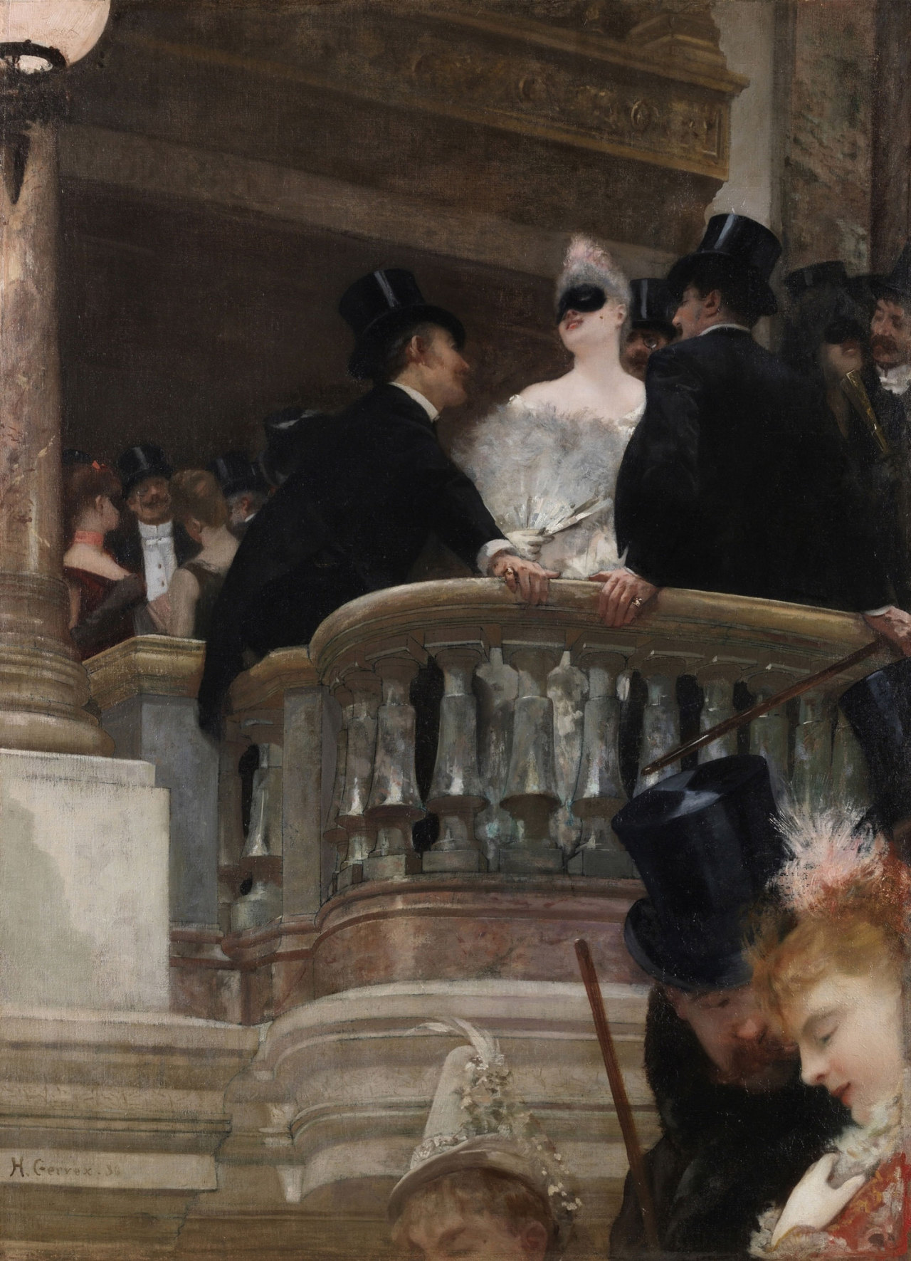 karinspiration:  Le Bal de l’Opera, Paris by Henri Gervex (1886) 