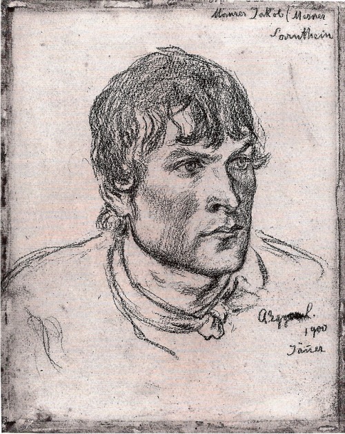   Head of a Young Man (study for the „cross“), Albin Egger-Lienz