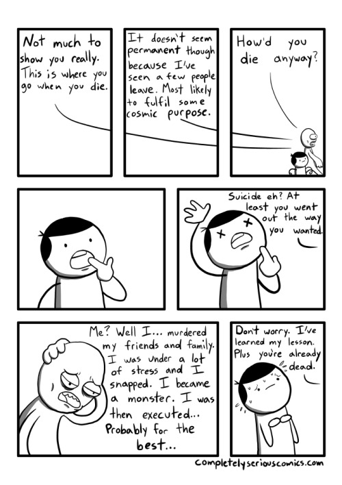 ghdos: athousandhiddensecrets: mixyblue: this comic affects me in so many ways [x] He killed himself