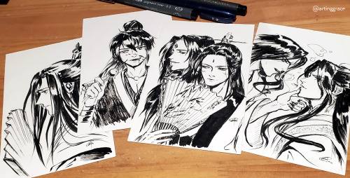 some quick mxtx character 4x6″ inks for friends :) on twitter | instagram - DO NOT REPOSTbuy me a co