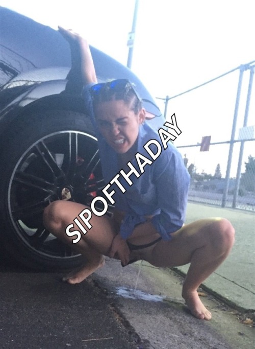 celeb-eggplants:  sipofthaday0:  PISSY MILEY  She was really trashy…