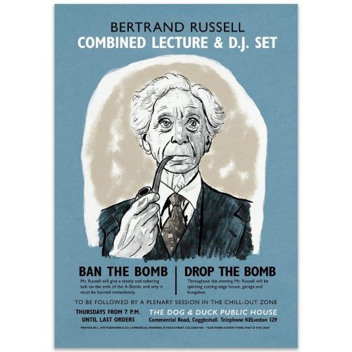 Happy 150th birthday to Bertrand Russell. He may be gone but the memories of his legendary DJ-set-an