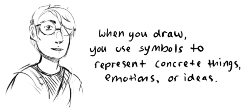 alizabug:    finding an art style isnt about finding a set of appealing symbols and never deviating, it’s about learning new symbols all the time! that’s not always easy, but it’s impossible to learn to draw without doing this. that’s why having