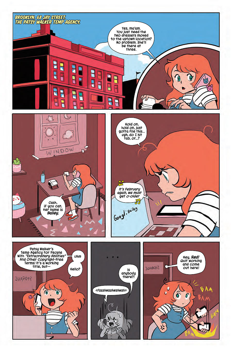 kateordie:  PATSY WALKER AKA HELLCAT #6 is out TODAY, with art by Bee and Puppycat/Fionna