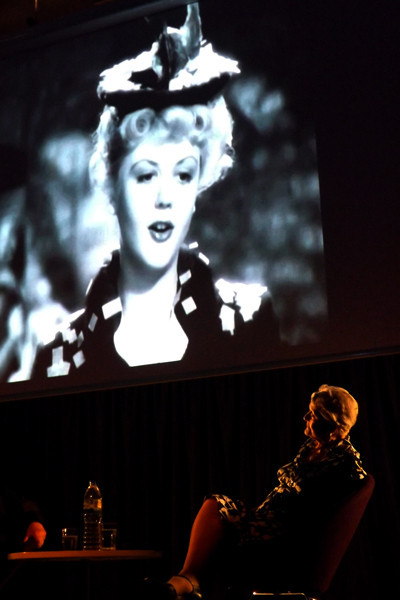 chrissywilliams:Angela Lansbury looks at Angela Lansbury.Photograph by Charles Thomson (@CEThomson) 