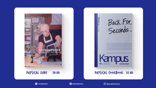 katsukitchen: Katsukitchen 2: Back for Seconds Zinea Class 1A cookbook zine, featuring 12 profanit