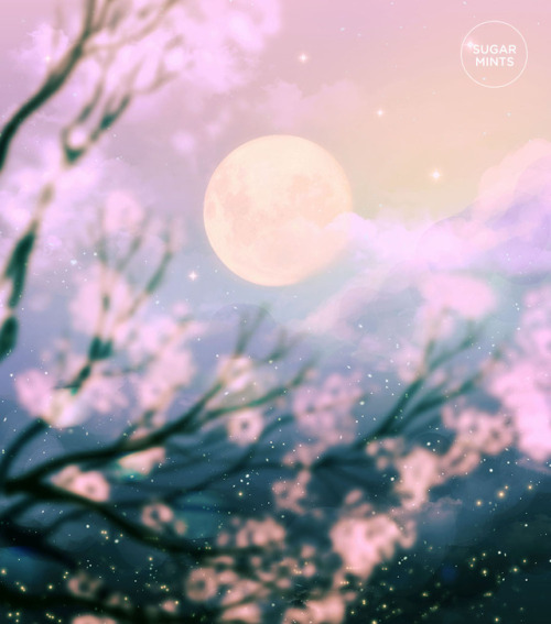 sugarmint-dreams:moon watching