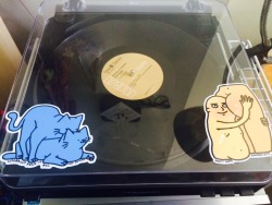 leonkarssen:  conversation-parade:  I love my leonkarssen stickers on the turntable  xoxoleon.storenvy.com