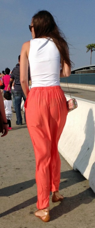 peepforum.com/threads/sexy-see-thru-orange-dress-at-the-beach.105/Sign up for free at www.pee