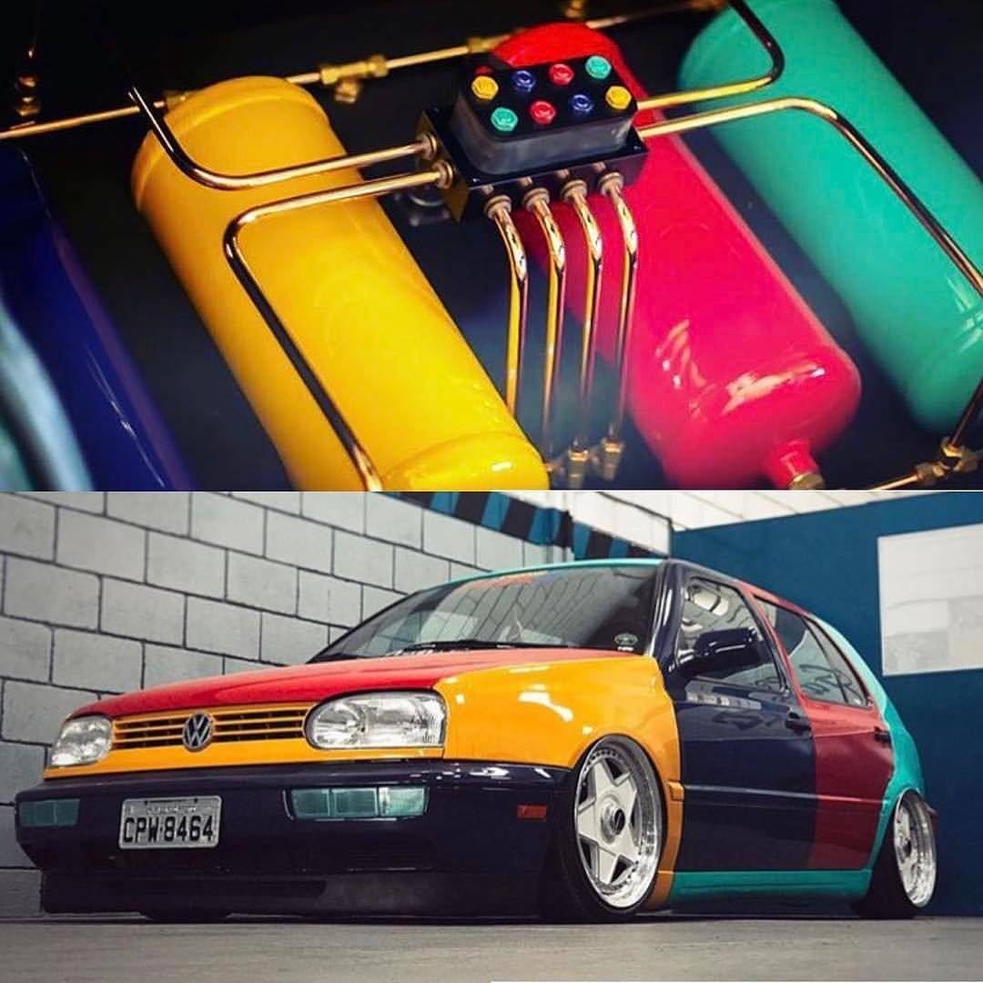 💙💛❤️💚#harlequin #golf #mk3 #accuair #ferrari #wheels #f40 #bagged #airdout
🚘 @bernardes01