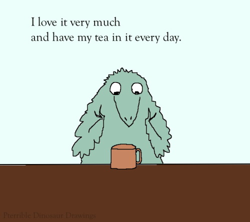 pterribledinosaurdrawings: I have a favourite mug. @a-song-of-what-will-be