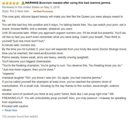 if anyone wants to try a sex toy, I sincerely recommendthis isnt my review but its the goddamn truth