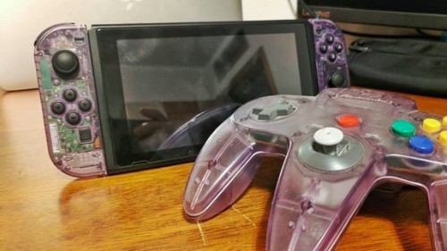 retrogamingblog2:Atomic Purple Nintendo Switch made by John Marcec