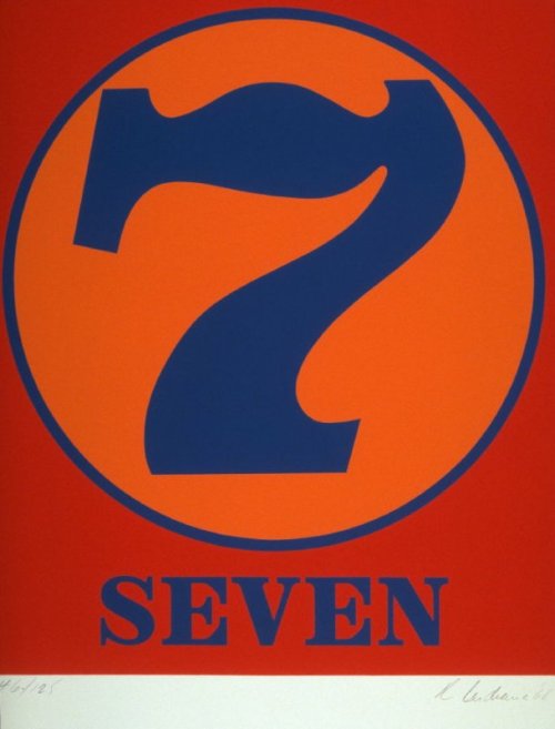 Robert Indiana, portfolio Numbers, 1968. Published by Galerie Schmela, Düsseldorf. Via FAMSF