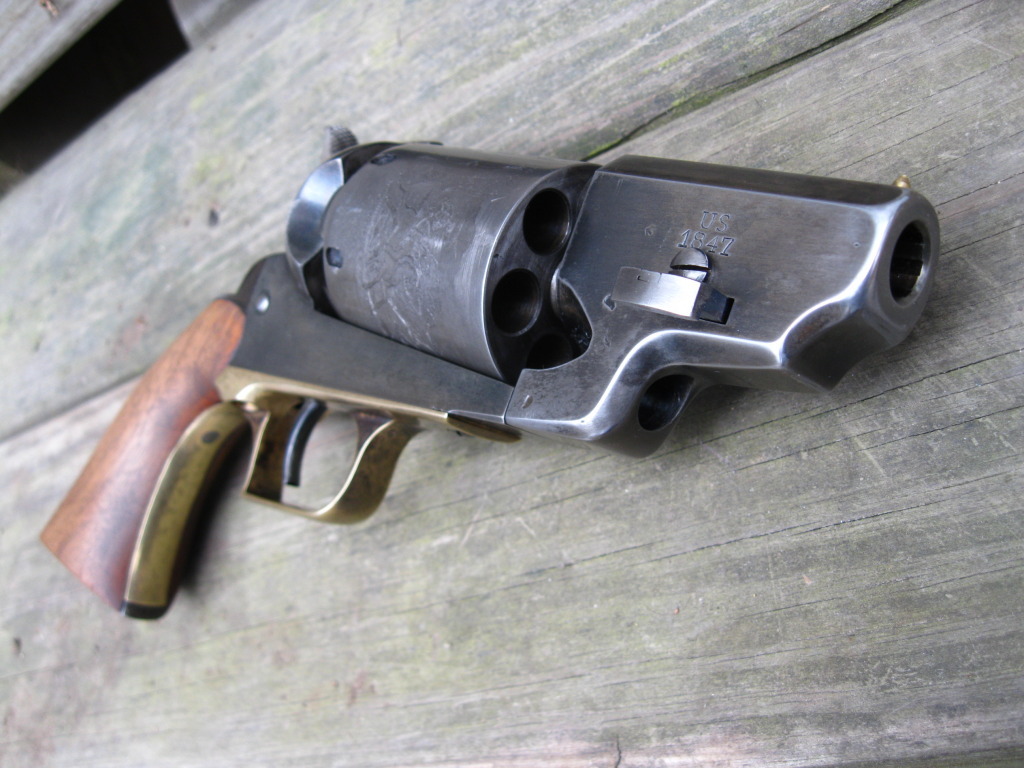 titovka-and-bergmutzen:  1847 Walker Colt given the “Avenging Angel” treatment.