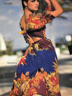 ladiesoffthepages: Summer Finds, US Vogue June 1984 Photo Arthur Elgort  Model Talisa Soto   