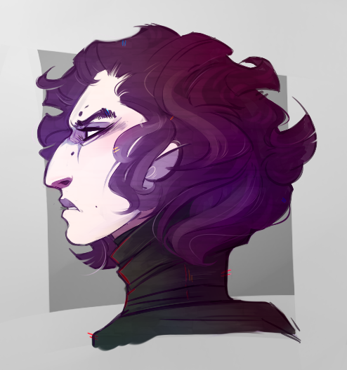 trainersheels:I drew Kylo once.It was very edgy.