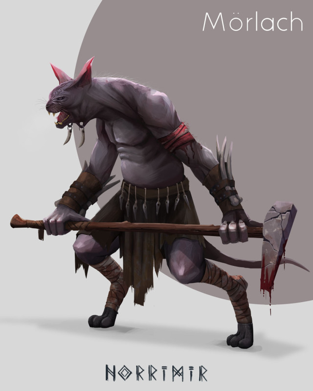 Another character for my personal project Norrimir- got alot more of these characters in the works.‘A dark world of sentient animals. Creatures fighting for their survival against the evil forces in the  ancient dark and magical world of Norrimir.   ‘‘Morlach’ leader of a violent band of roving sphynx cats that murder and pillage across Norrimir .’ #artists on tumblr #art#digital art#daily art#character design#character#fantasy#concept design#cat#cat warrior#photoshop#digital sketching#sketchbook#digital sketchbook#warrior#fantasy warrior #sci fi and fantasy #concept artist#concept#sphynx cat#oc art#dnd#oc