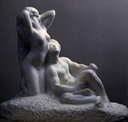 mythologyofthepoetandthemuse: The Poet and the Muse by Auguste Rodin, 1905.