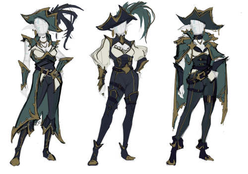 my beloved pirate queen really needs new clothes and reference update(this outfit design from 2019 i