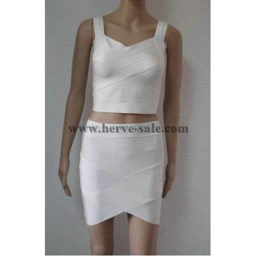 Herve Leger Sexy White Skirt S208W. Find it at http://www.luxurydressesbox.com