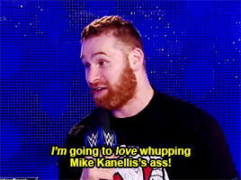 mith-gifs-wrestling: Sami’s a lover AND a fighter.