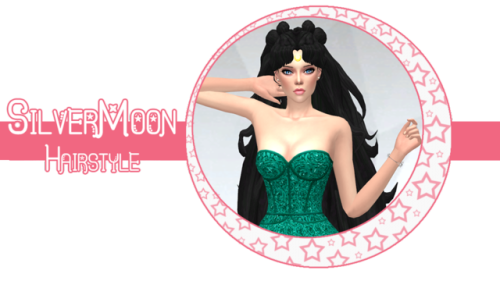 silvermoonsims4: Luna Hairstyle V2* Hat not supported! original Hair mesh by Colores Urbanos   ⋆✬☽&n