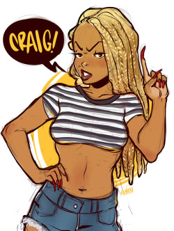 asieybarbie:  doodled a Joi. YOU AIN’T GOT TO LIE CRAIG, YOU AIN’T GOT TO LIEEE!