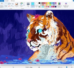 shapelytimber:shapelytimber:May I offer you a frog sketched in paint in this trying time ?I drew a tiger this time :)